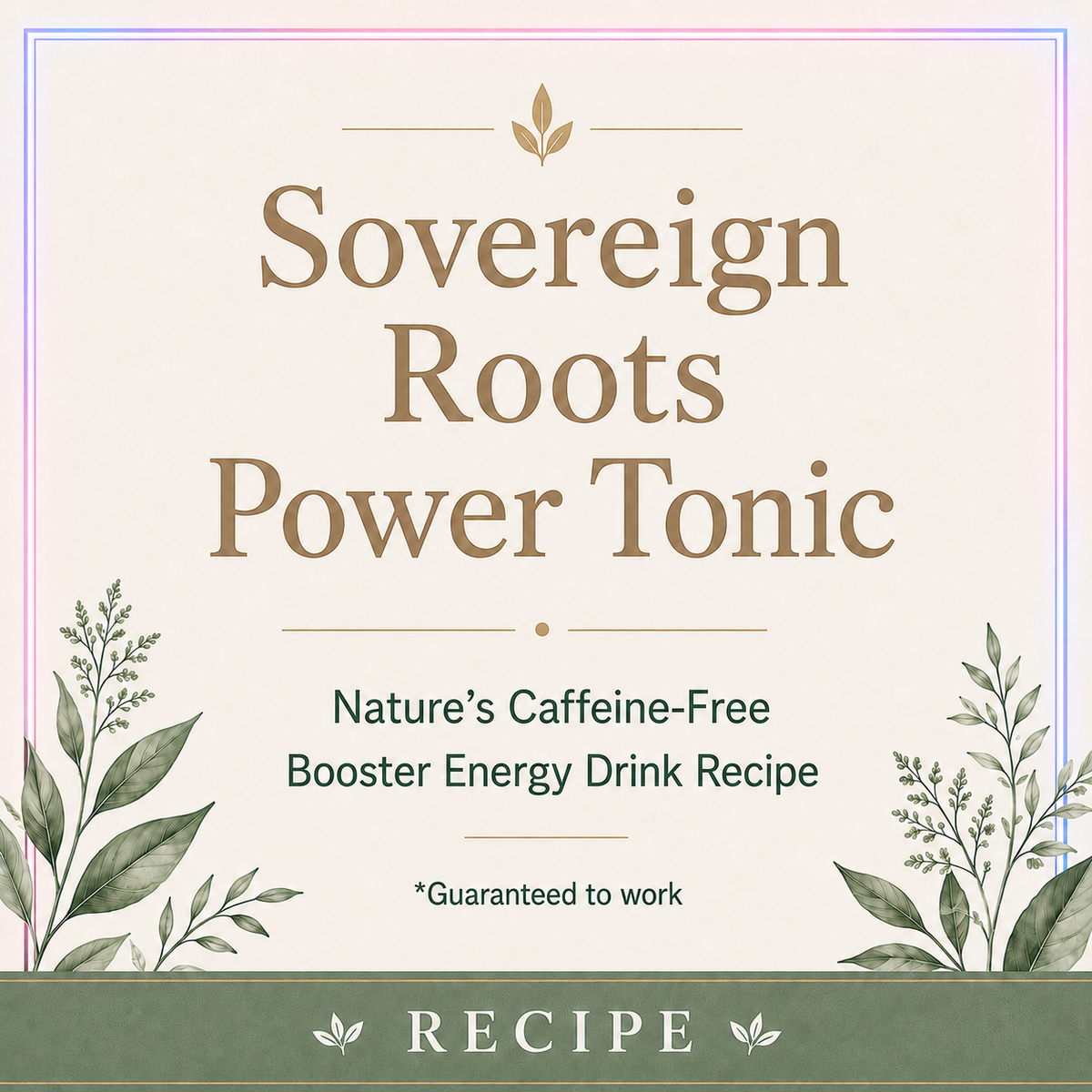 Sovereign Roots Power Tonic Recipe
